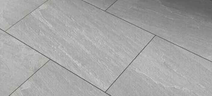 Grey porcelain paving