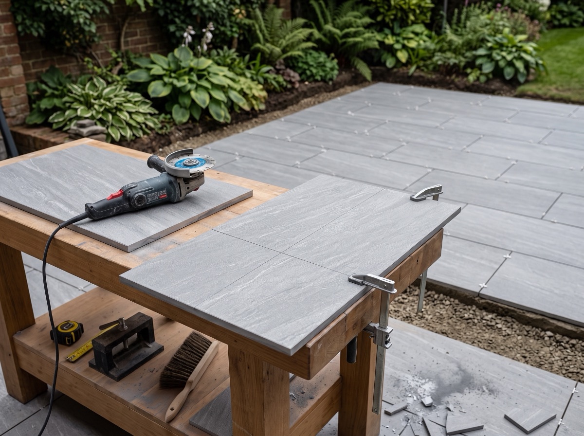 Cutting Porcelain & Stone Paving: Patterns, Layouts and How Much Extra to Order