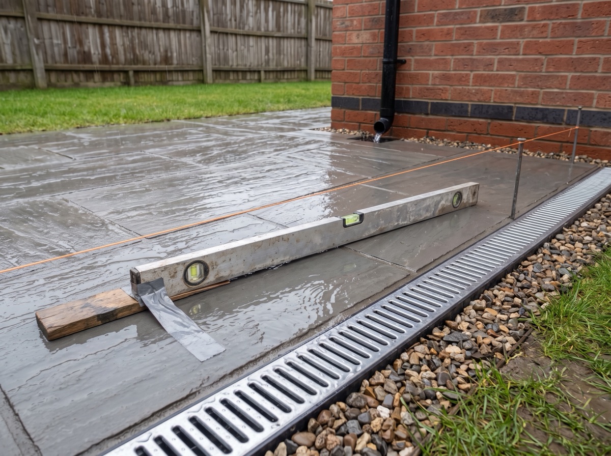Patio Falls and Drainage