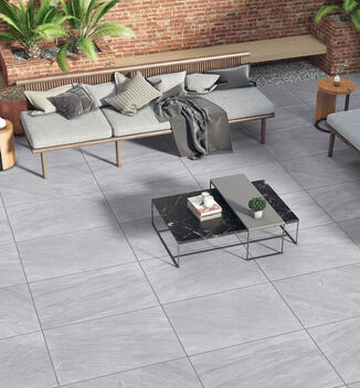 Kandla Grey porcelain paving