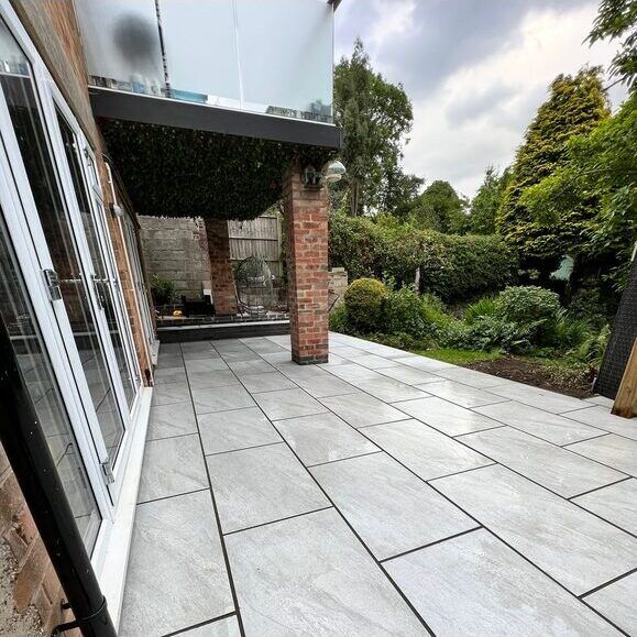 Anthracite Grey Outdoor Porcelain Tiles 16mm