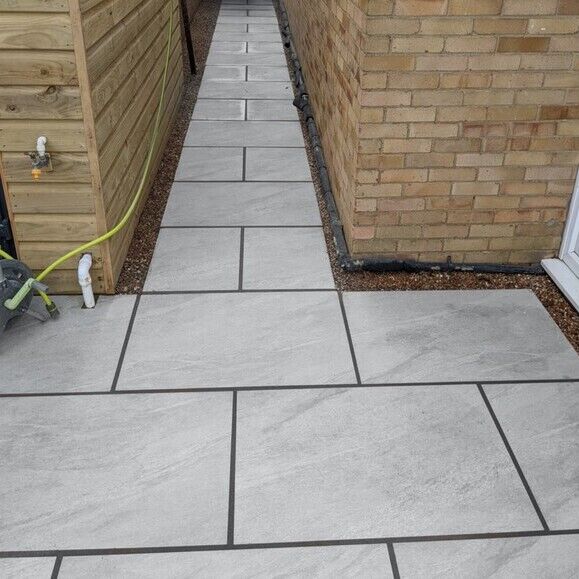Anthracite Grey Patio Porcelain Paving Slabs – 900×600