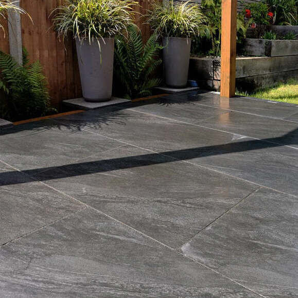 Anthracite Outdoor Porcelain Paving Slabs – 900×600