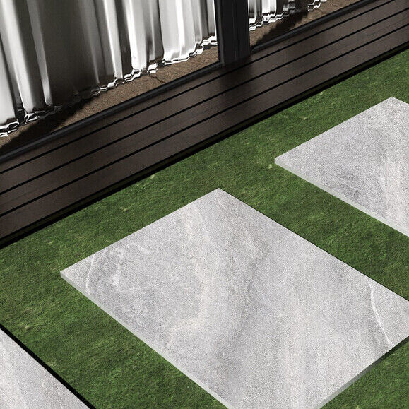 Arctic Smoke Anti-Slip Porcelain Patio Paving Slabs – 900×600