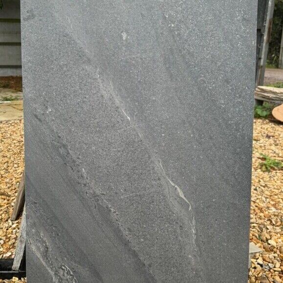 Dunestone Black Patio Porcelain Paving Slabs – 900×600