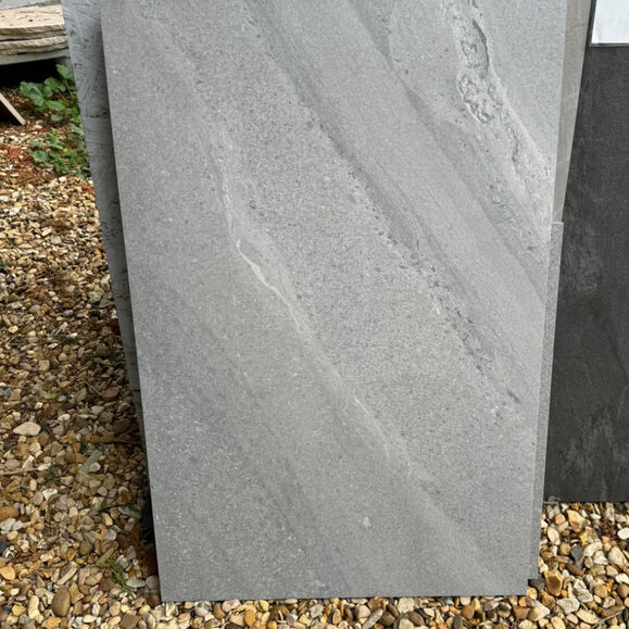 Dunestone Grey Outdoor Porcelain Patio Paving Slabs – 900×600