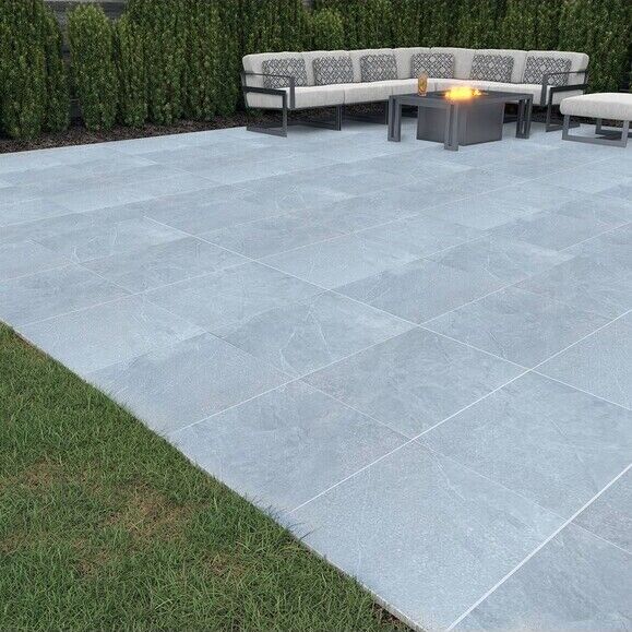 Getafe Grey Outdoor Porcelain Paving Slabs – 900×600