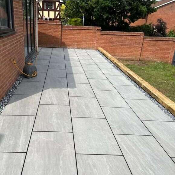 Kandla Grey Porcelain Paving Slabs 900x600 - 16mm