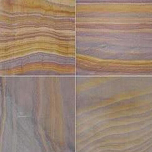 Rainbow Indian Sandstone SAWN and HONED Patio Paving Slab Pack 18.5m2 600x900 20mm