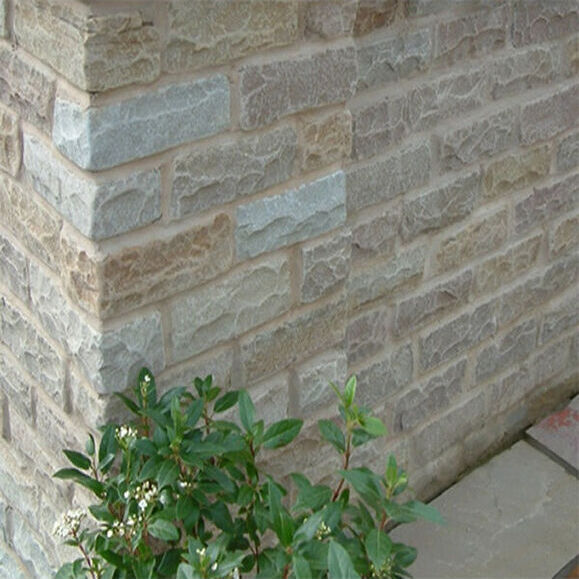Raj Green Indian Sandstone TUMBLED Walling Blocks Pack 5m2 40mm to 80mm