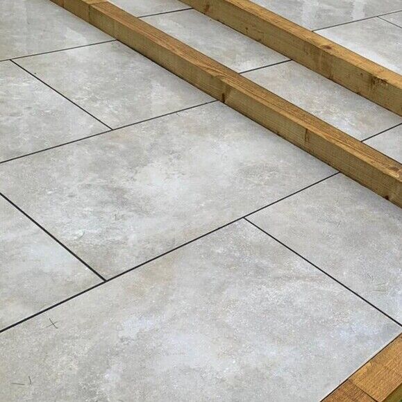 Limestone Grey Anti-Slip Outdoor Porcelain Paving Slabs – 900×600 – 20mm