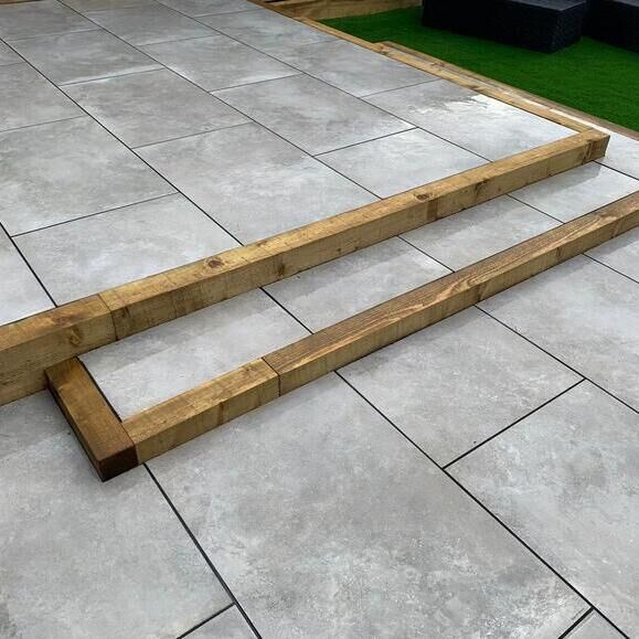 Limestone Grey Anti-Slip Outdoor Porcelain Paving Slabs – 900×600 – 20mm