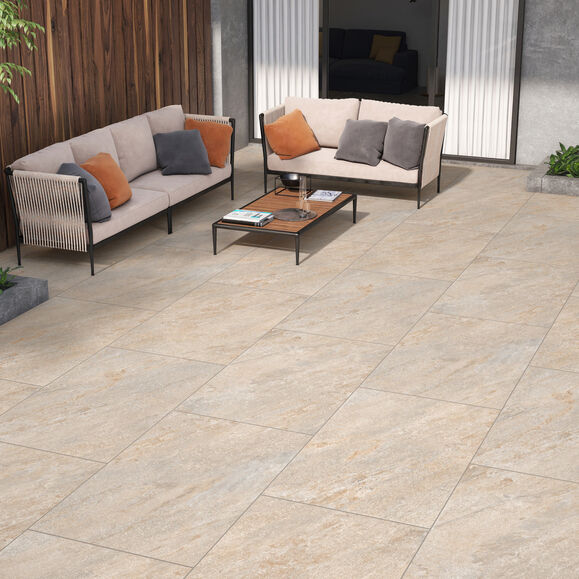 Stonefire Bronze Porcelain Patio Paving Slabs – 900×600