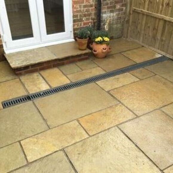 Tandur Yellow Indian Limestone Patio Paving Slabs - NATURAL Finish