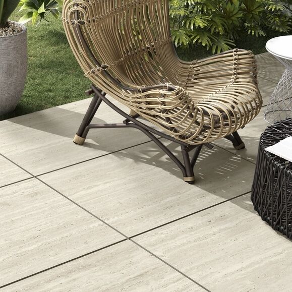 Travertino Verde Outdoor Porcelain Paving Slabs – 900×600