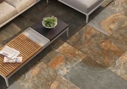 Rustic Copper Slate Porcelain Anti Slip Paving Packs